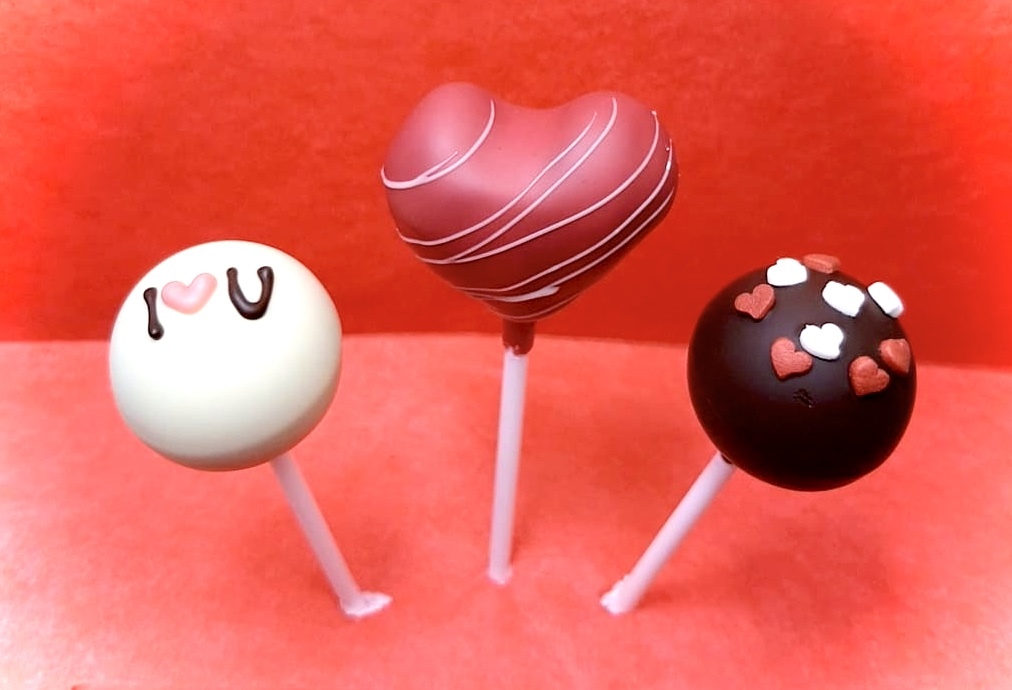 Herztrio Box 2 Praliné Pops +1 ♥ Cake Pop 