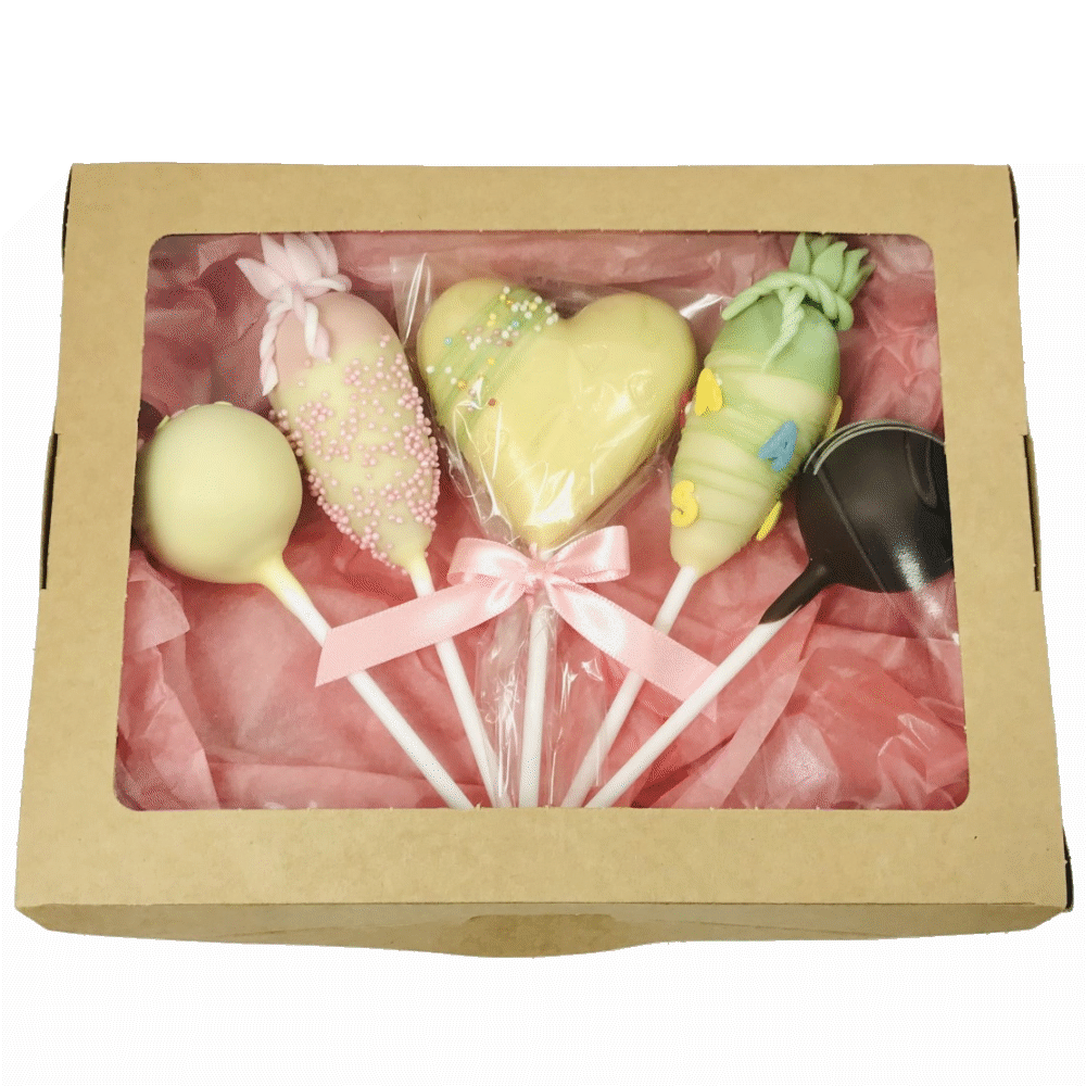 Einschulungs-Box 4 Cake Pops + Herz-Lolli Einschulungs-Box 4 Cake Pops + Herz-Lolli